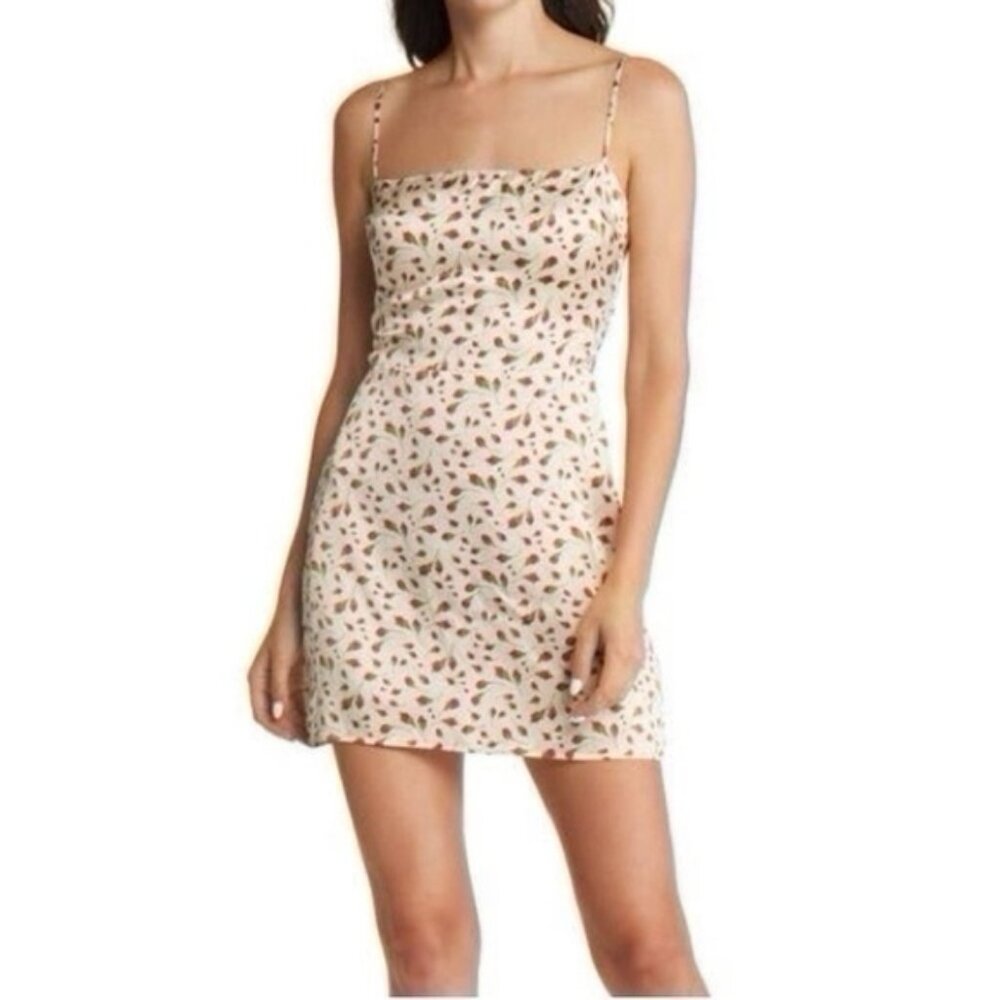 Reformation Kosta Silk Mini Dress